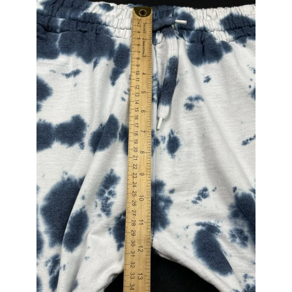 True Religion Size Medium Tie Dye Jogger Drawstring Dark Blue Spots Sweatpants